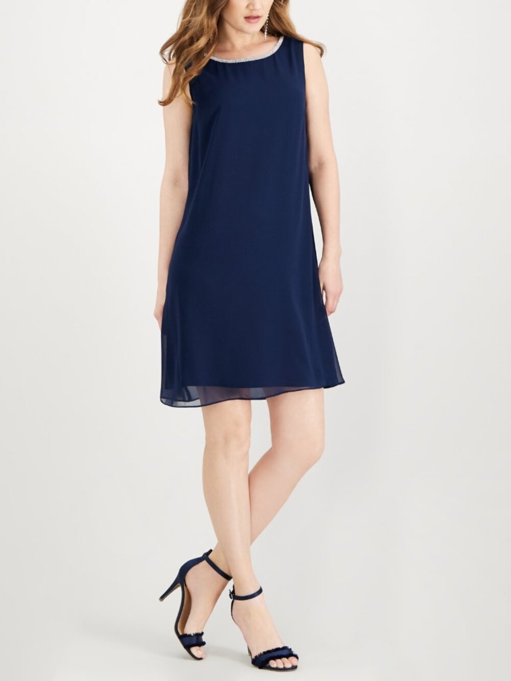 MSK Womens Embellished T Back Dress